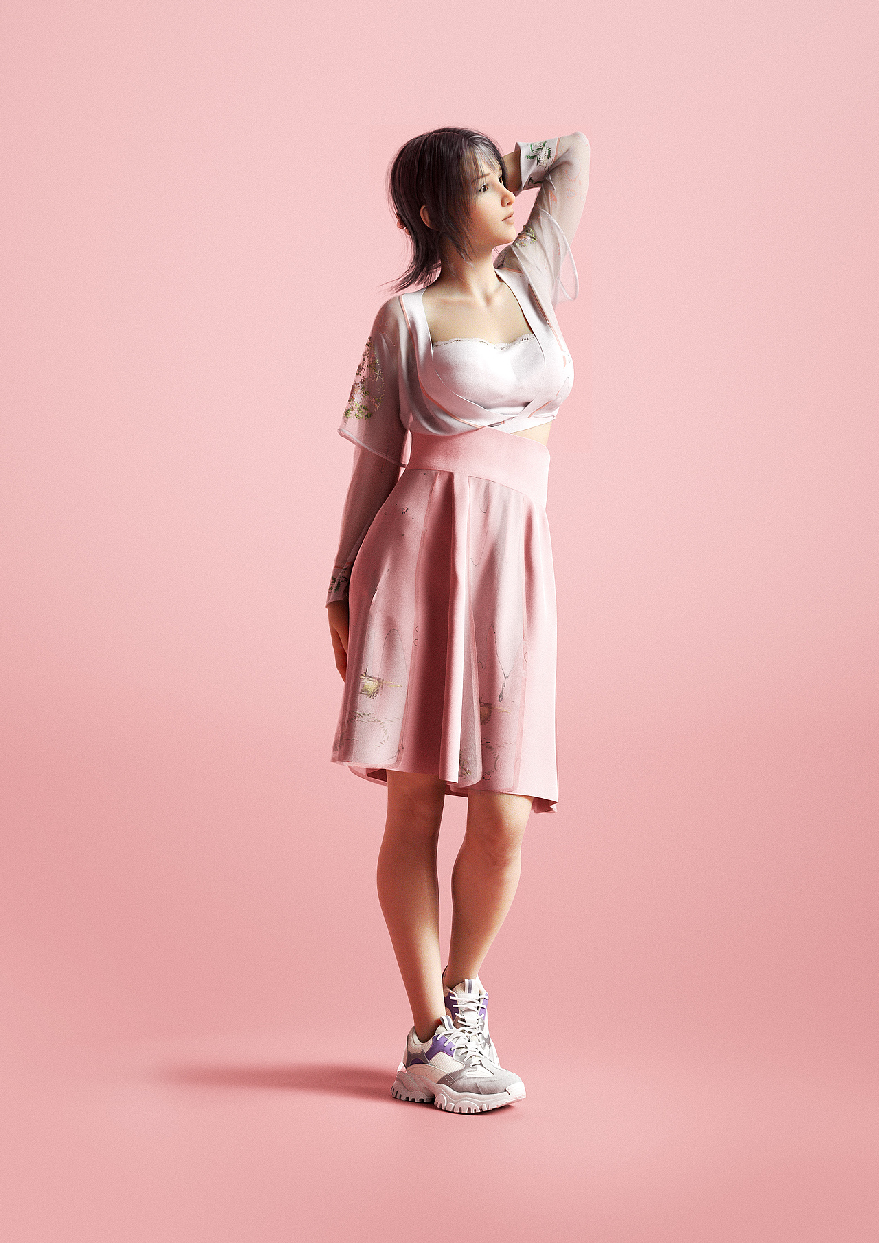 KISSCAT女鞋建模渲染合集