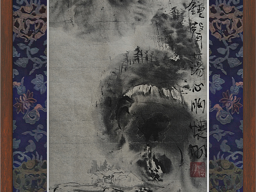 《隐峰揽云图》:怀羽黄仍彬水墨山水画的艺术魅力