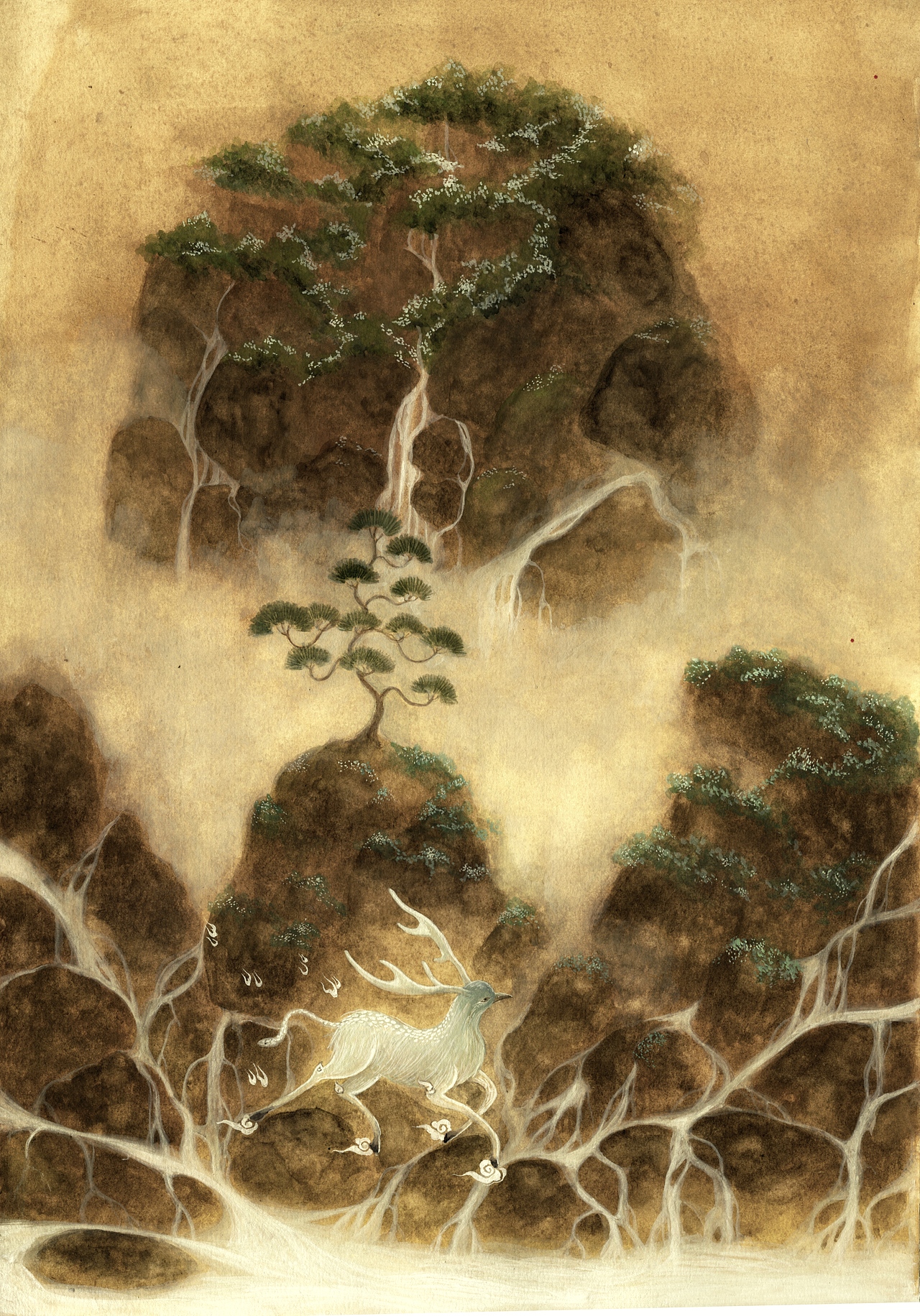 飞廉（图ZOTc1NTkwNDQ=） - 商业插画 - 站酷设计师鹿溟山原创素材 - 站酷ZCOOL