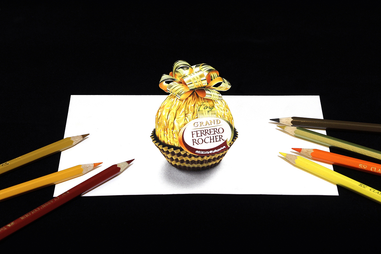 彩铅手绘——3D立体画(合集多图)