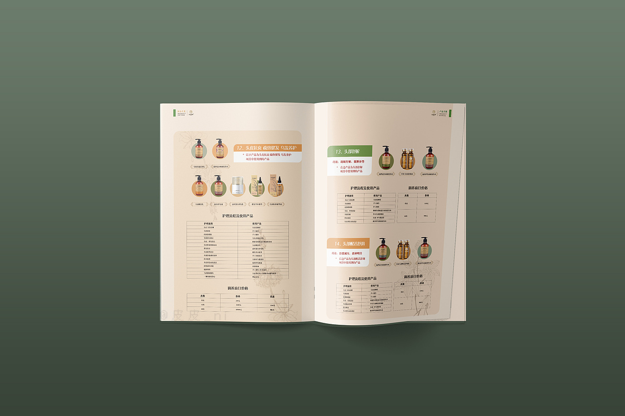 头发养护产品画册