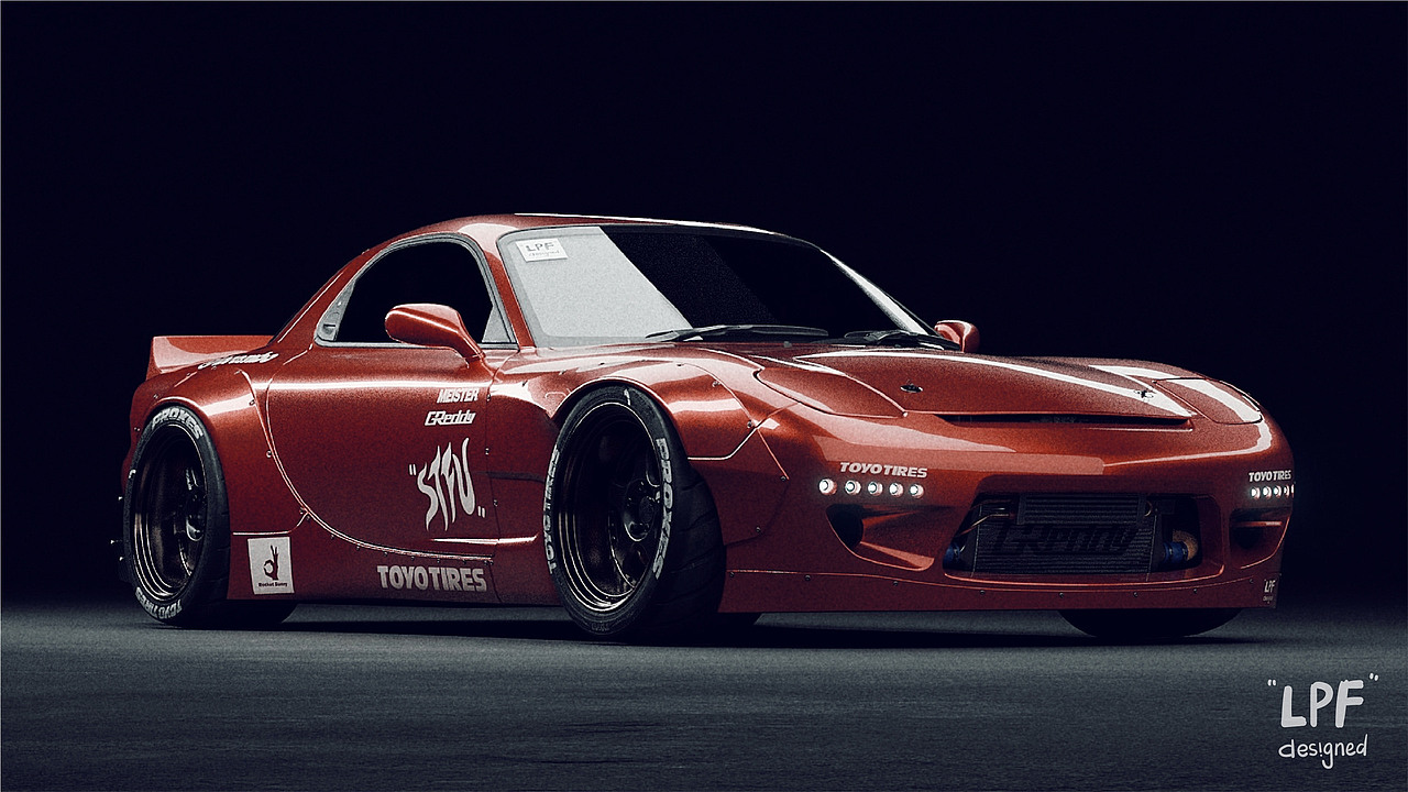 rx7fd3s火箭兔宽体studio渲染练习4k1080p