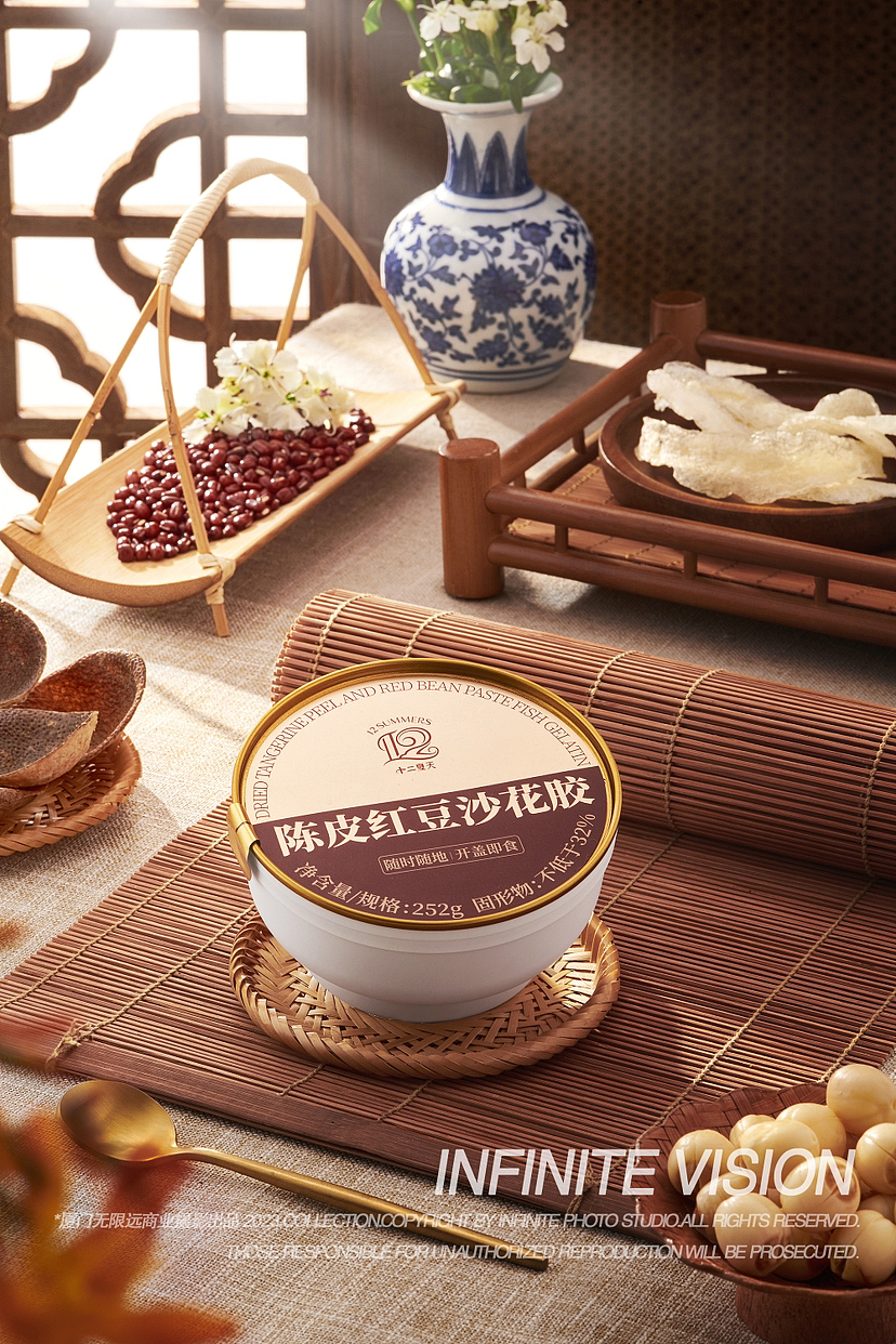 12夏天 陈皮红豆沙花胶 拍摄