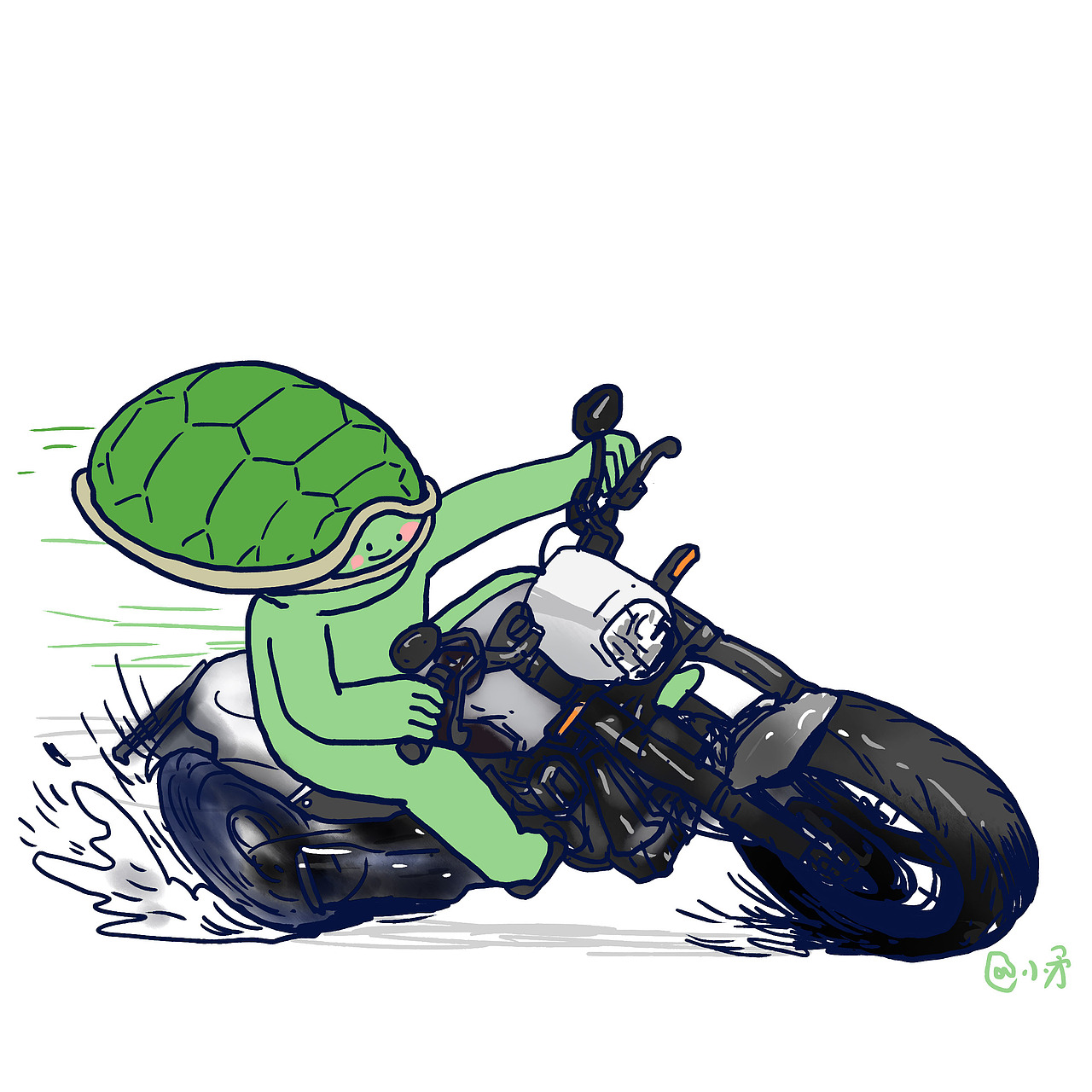 今天是小乌龟开车的故事