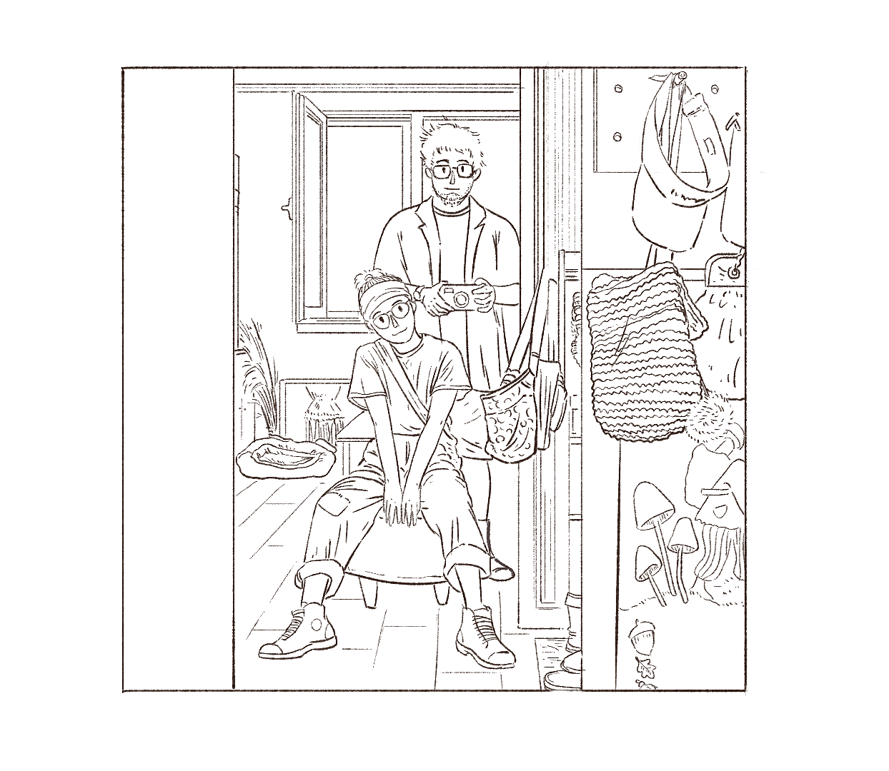 我和周周（图ZMjc4NjA0MTYw） - 艺术插画 - 站酷设计师怪怪陈原创素材 - 站酷ZCOOL