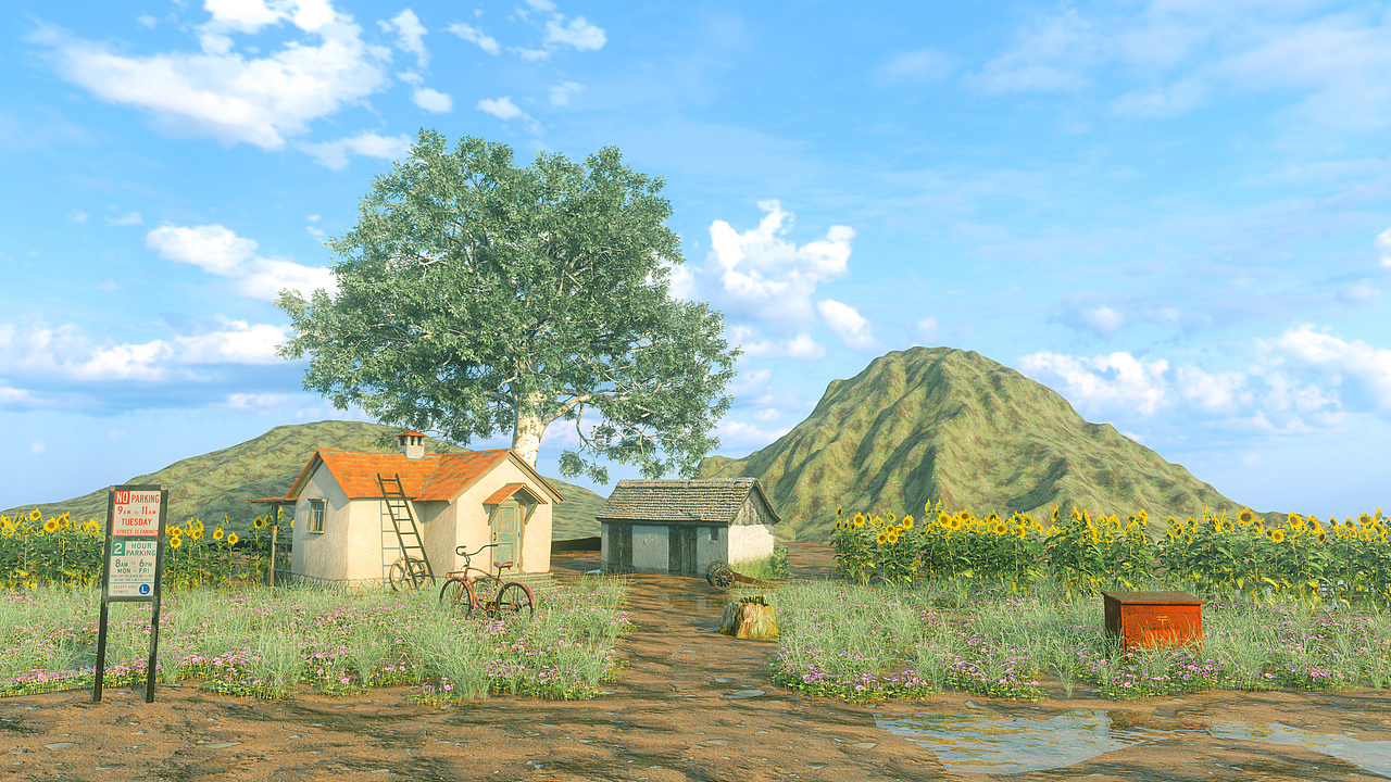 随机美好—C4D渲染（图ZMjgwMzA2NzA0） - 场景 - 站酷设计师喵不贰原创素材 - 站酷ZCOOL