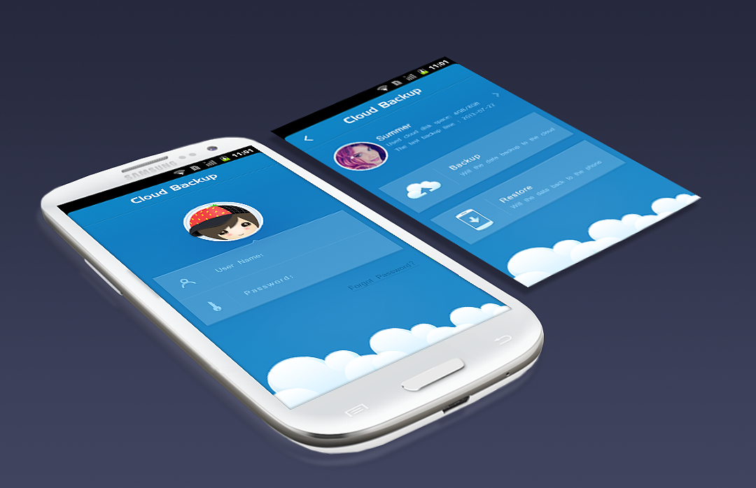 Cloud Backup（图ZMTA3MDE1NjA=） - 主题/皮肤 - 站酷设计师jingzhi929原创素材 - 站酷ZCOOL