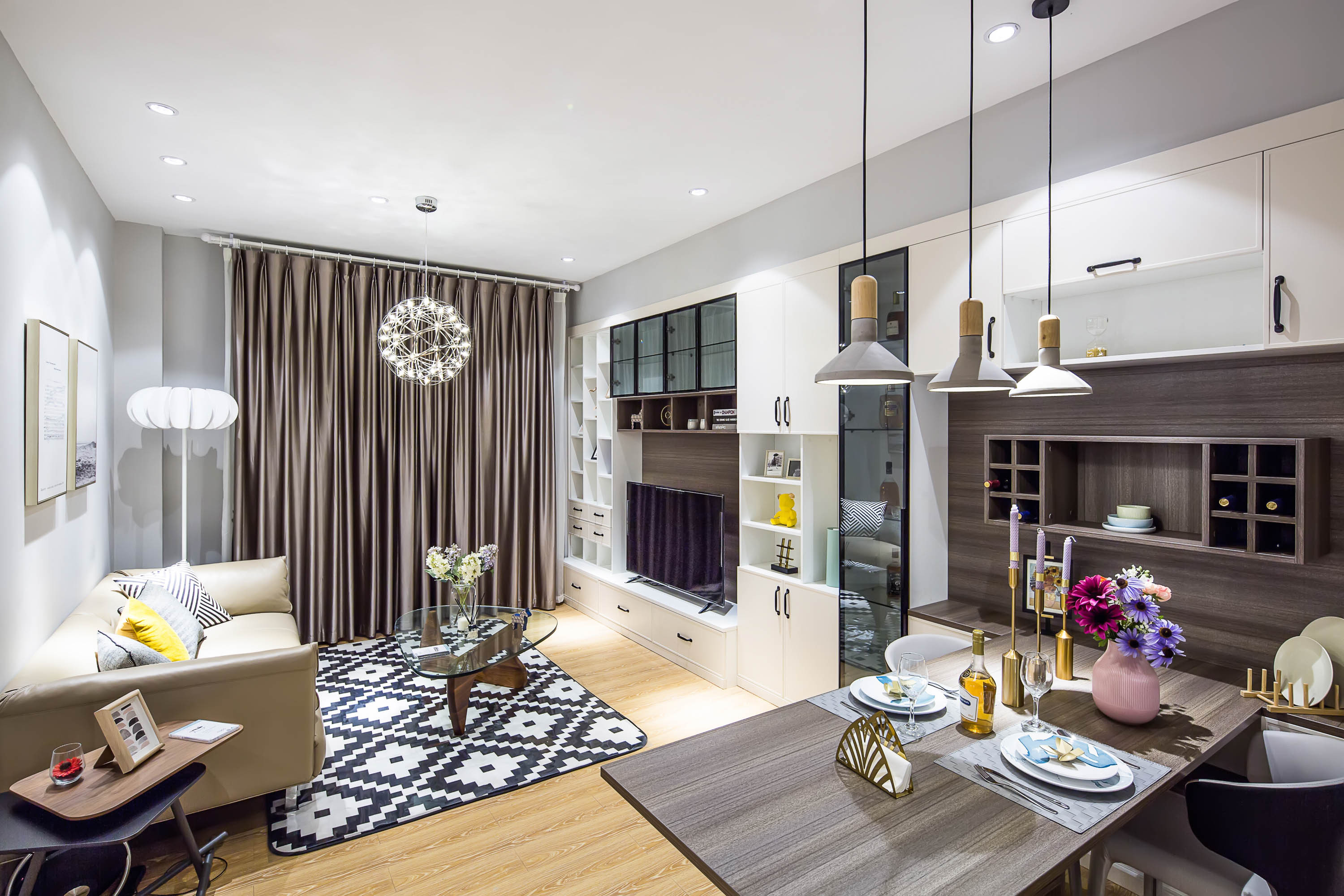 室内空间摄影系列#上色全屋定制家具展厅