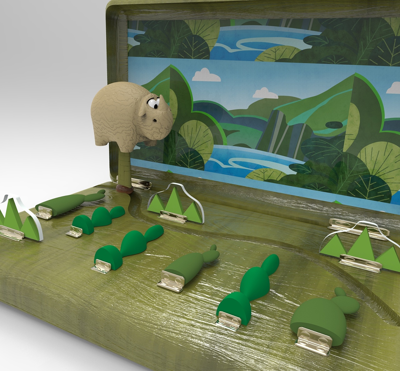木质亲子儿童启蒙玩具设计|工业/产品|玩具|山灰啊 - 原创作品 - 站酷