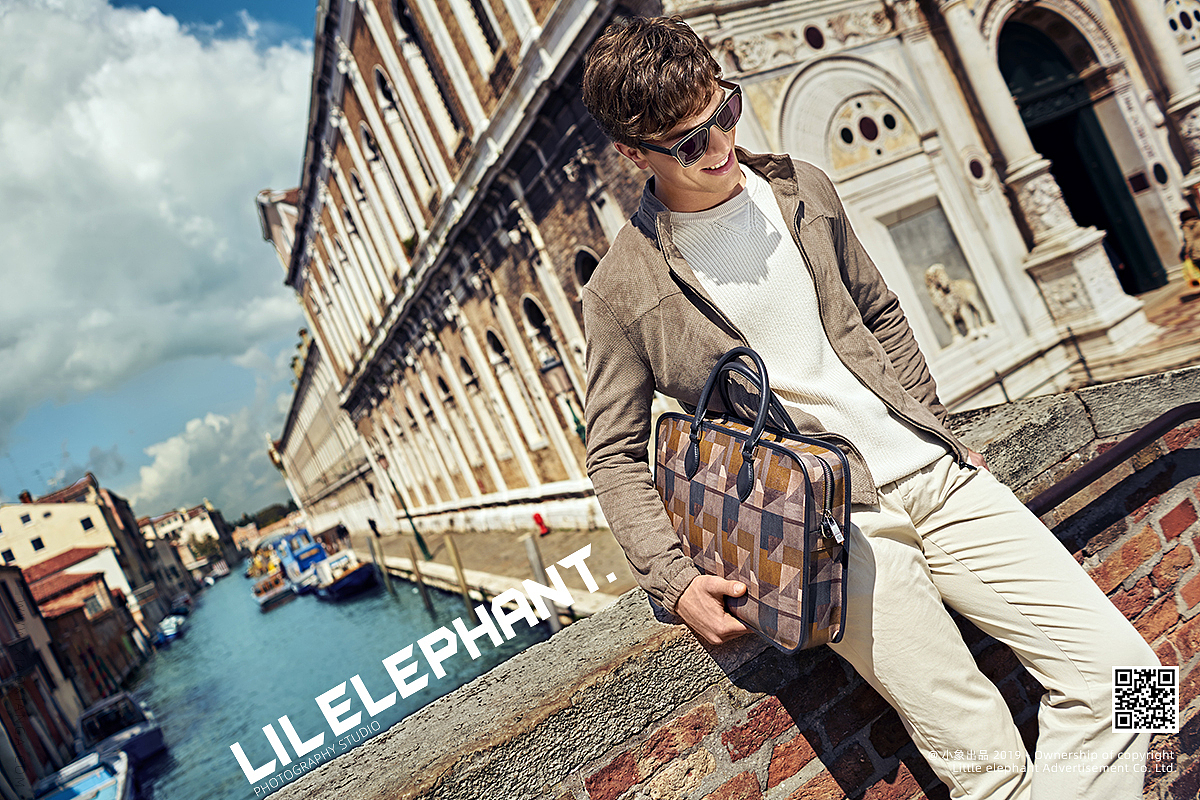 广告商业拍摄 金利来皮包广告拍摄|小象广告摄影