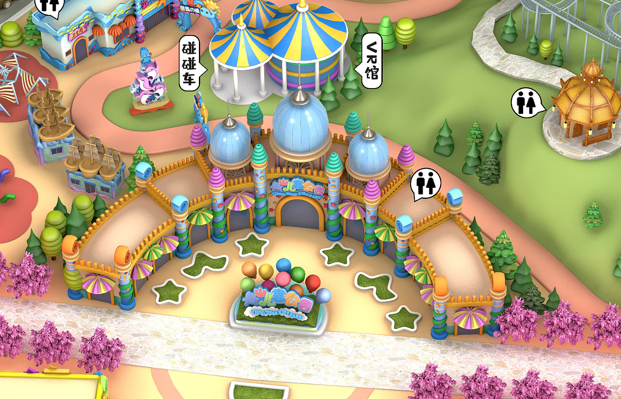 儿童公园地图导览图