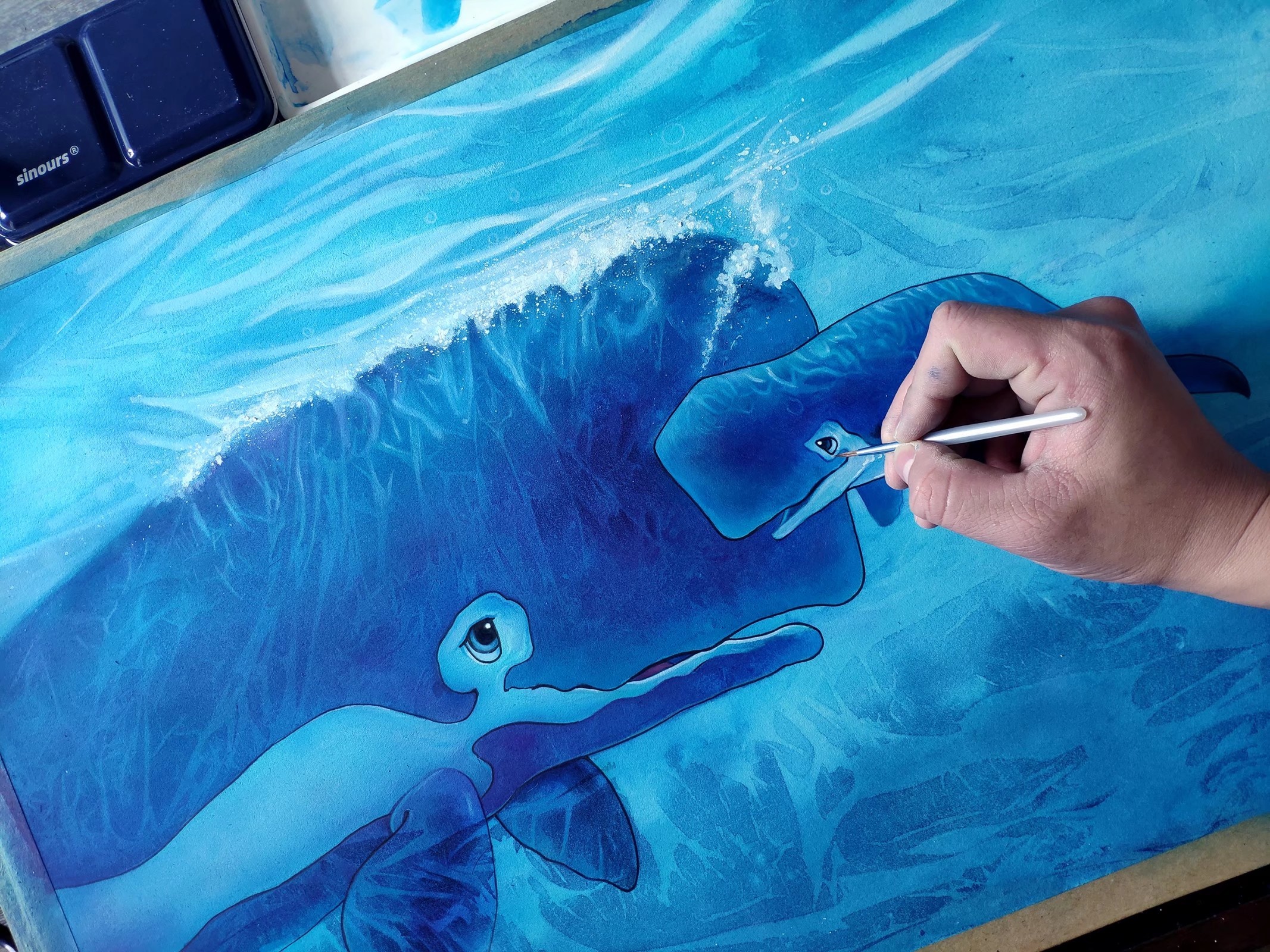 大鱼|纯艺术|绘画|马行画彩铅 - 原创作品 - 站酷 (zcool)