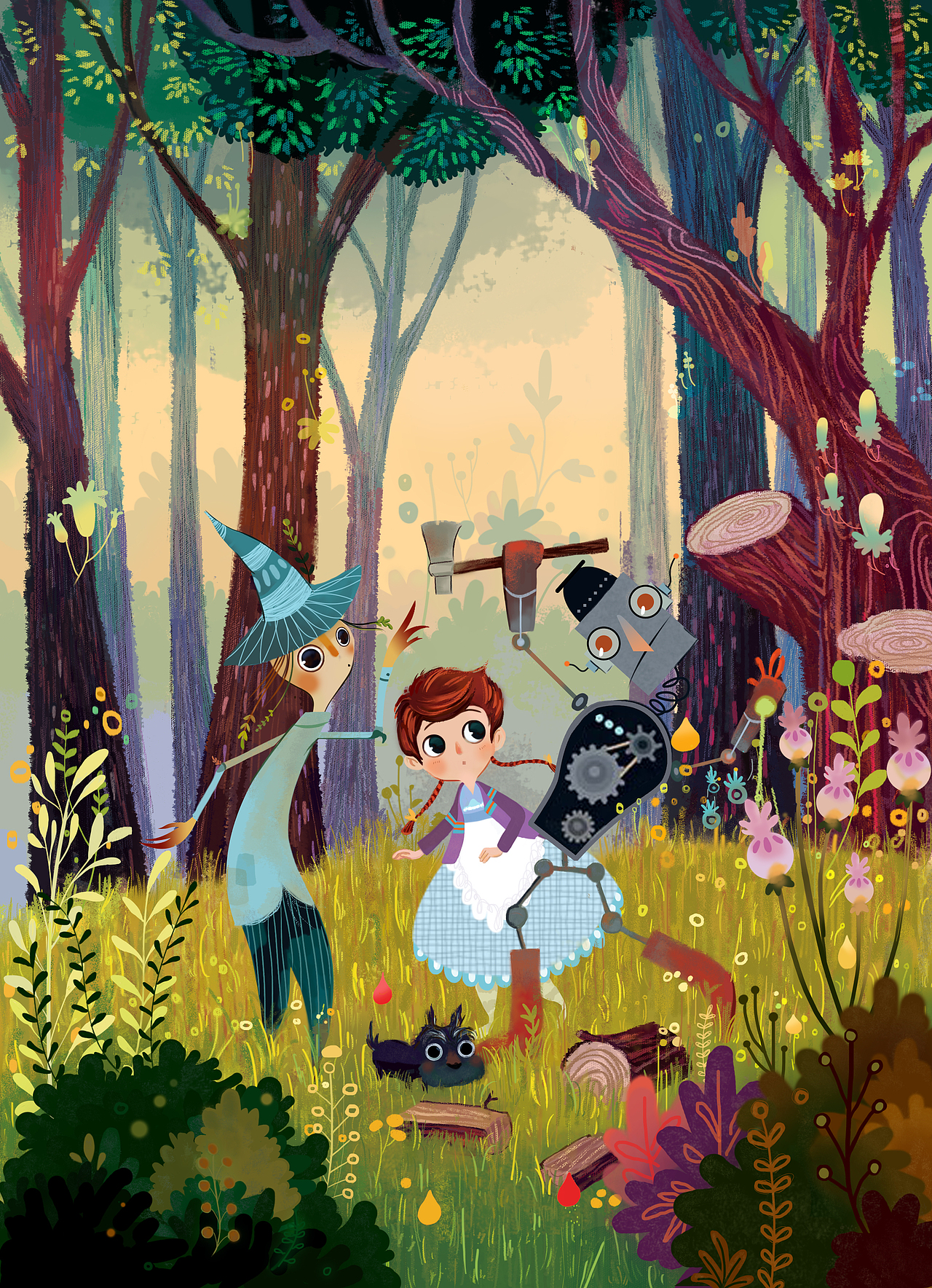 临摹的哥伦比亚插画师