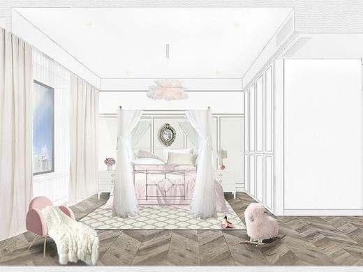 效果图VS实景。  每一个全案，都是私人订制..顶跃美式