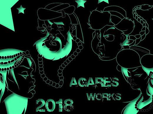 Agares2018西藏人物头像设计（二）（个人主页-ZMjU4NzQ2ODQ=） - 新锐潮流插画 - 站酷设计师AgaresCL原创素材 - 站酷ZCOOL