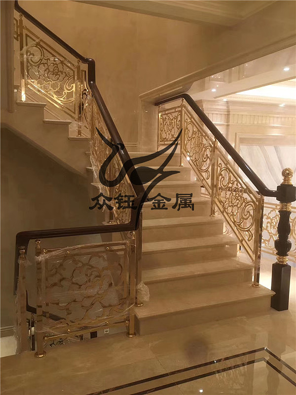 别墅铜铝楼梯护栏扶手旋转室内室外酒店景区会所定制（图ZMjM5MTYyNjgw） - 家装设计 - 站酷设计师众钰金属原创素材 - 站酷ZCOOL