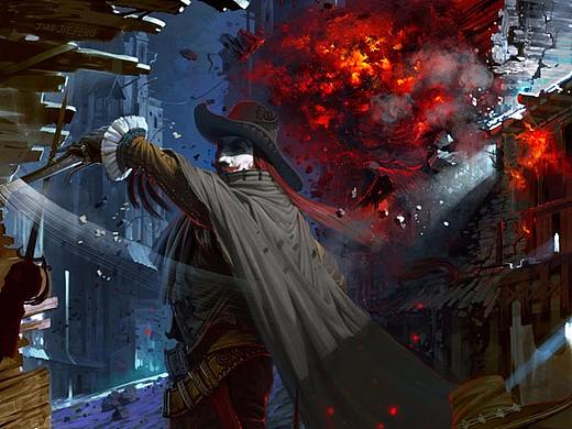 心绘CG — 焦杰峰《漆黑的小丑》（个人主页-ZMjY3NTk4NzY=） - 商业插画 - 站酷设计师心绘CG培训原创素材 - 站酷ZCOOL