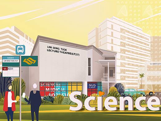新加坡国立大学建筑插画-科学系