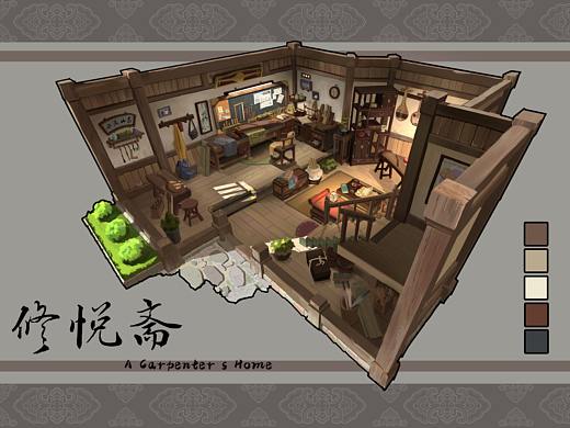 室内设计-修悦斋（个人主页-ZMzkxNzUzNTI=） - 游戏原画 - 站酷设计师Linham原创素材 - 站酷ZCOOL