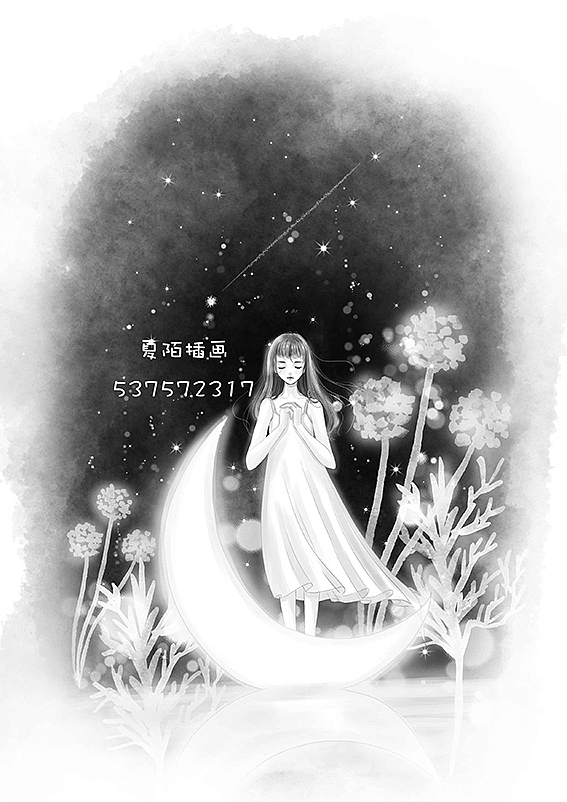 给花火画的一些黑白插画（图ZMTM1OTI4MTI0） - 商业插画 - 站酷设计师夏陌插画原创素材 - 站酷ZCOOL