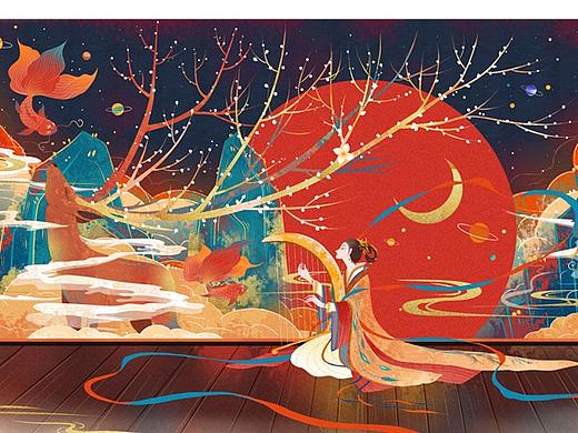 古风插画（个人主页-ZNDc1NzUyMDQ=） - 艺术插画 - 站酷设计师银子丽原创素材 - 站酷ZCOOL