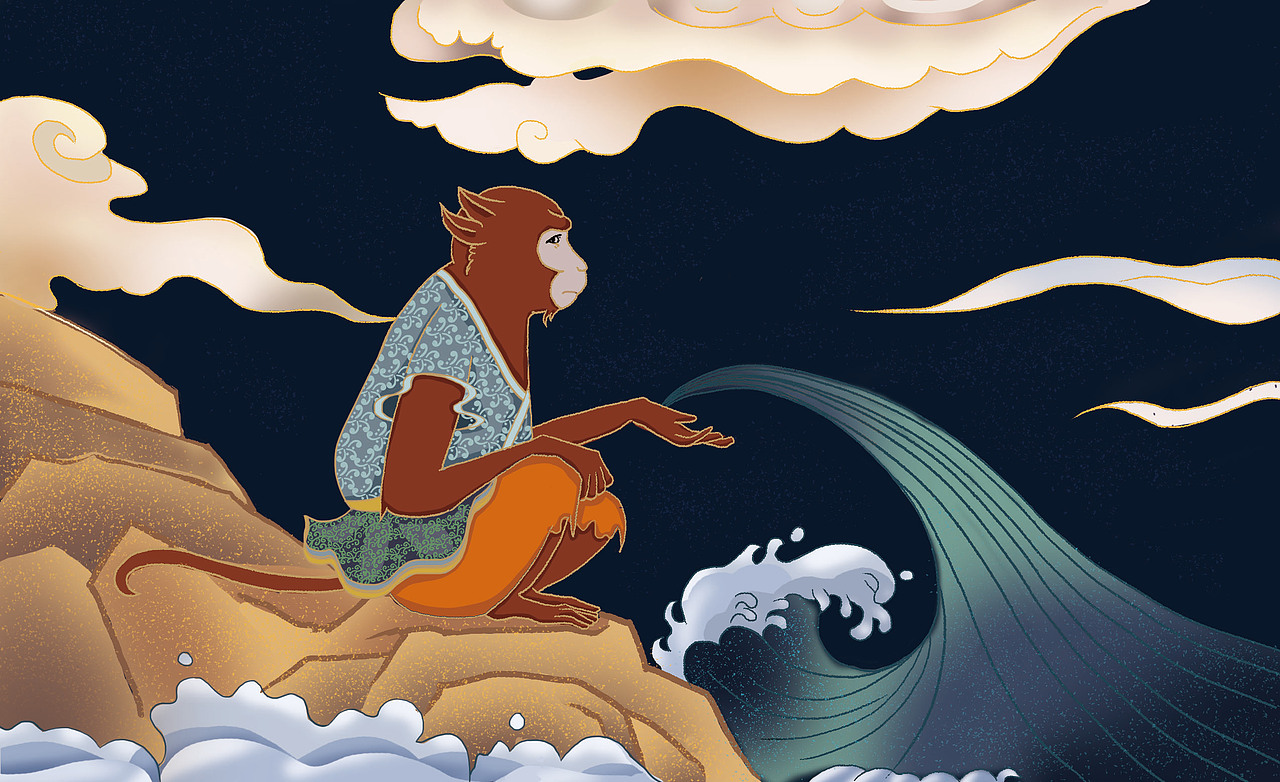 山海经（图ZMjQ2NDEyOTg4） - 商业插画 - 站酷设计师菠萝拿着画笔原创素材 - 站酷ZCOOL