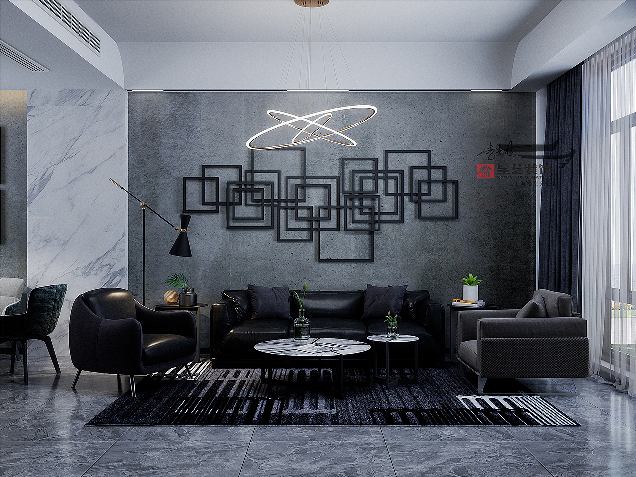 现代黑色调-佘山玺樾