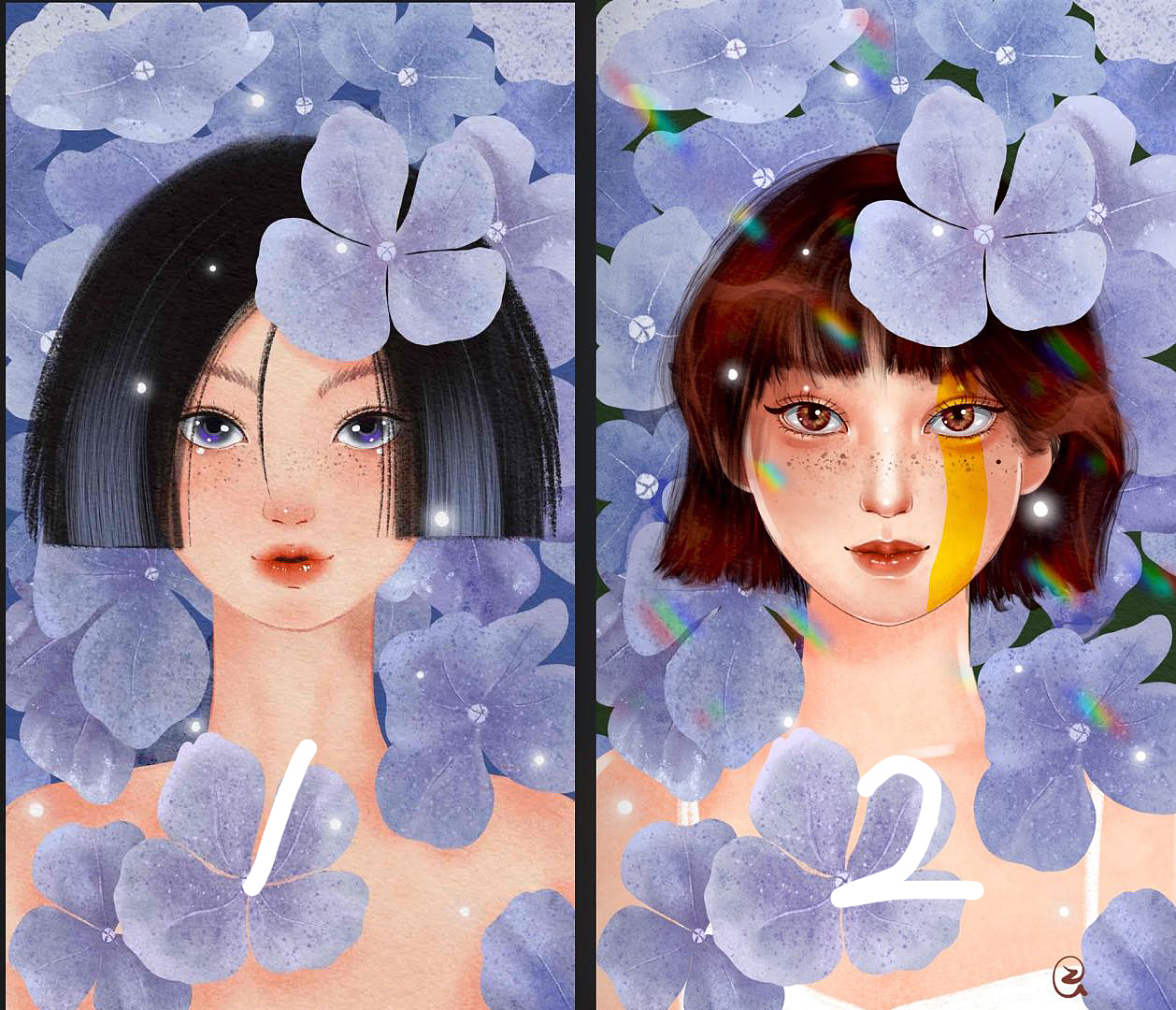 四季女孩（图ZMjkzNjAwNjk2） - 创作习作 - 站酷设计师张滚滚滚圆原创素材 - 站酷ZCOOL