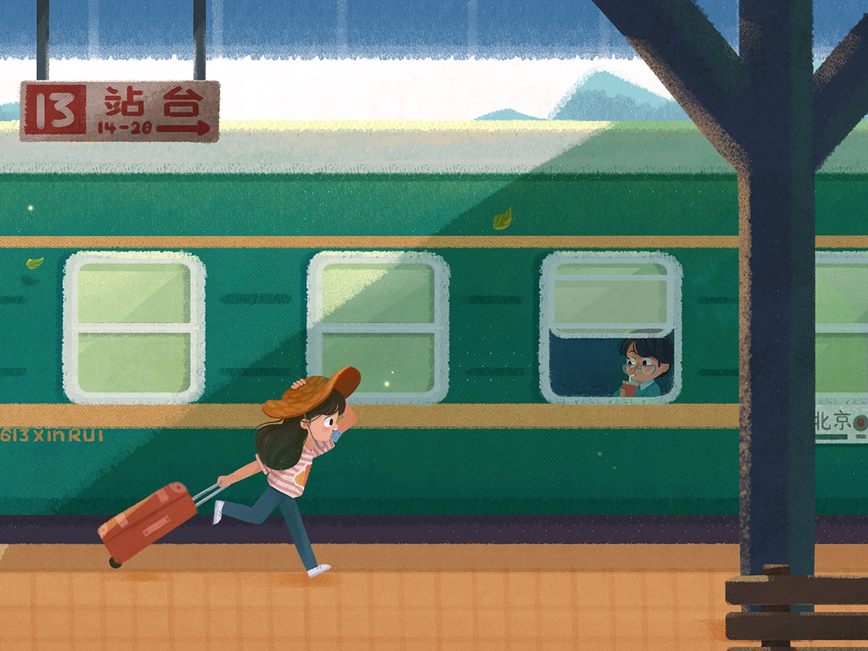 儿童画～开小火车 - 高清图片，堆糖，美图壁纸兴趣社区