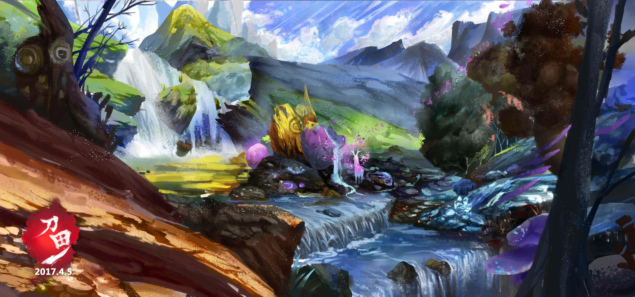 魔幻仙境(临摹)|插画|插画习作|刀田一sharon - 原创作品 - 站酷