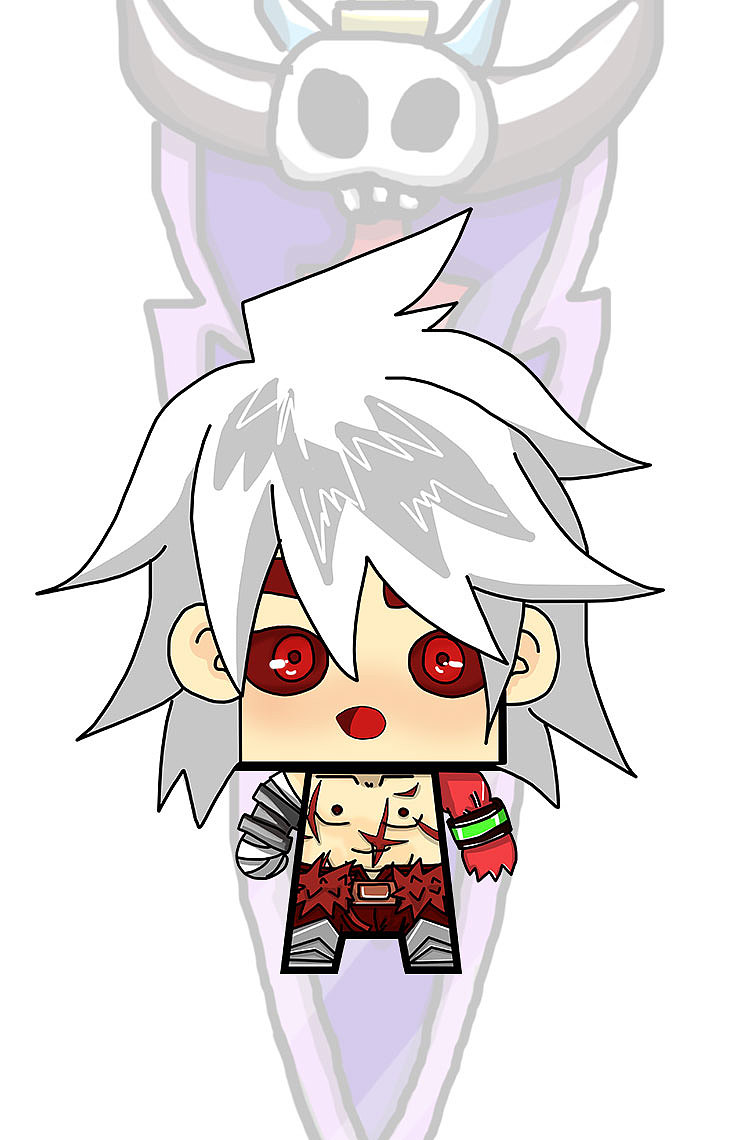 dnf鬼剑士狂战士自制q版纸模摆件设计图纸|手工艺|手办/模玩|张少的纸