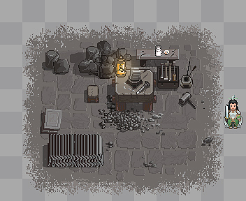 古风像素建筑设计