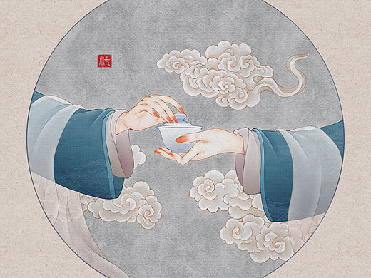 用iPad画工笔风格