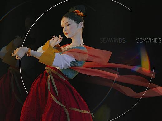 唐風漢服小姐姐（個人主頁-ZNTExNjQ2MTI=） - 人物/生物 - 站酷設(shè)計師MetaEarth原創(chuàng)素材 - 站酷ZCOOL