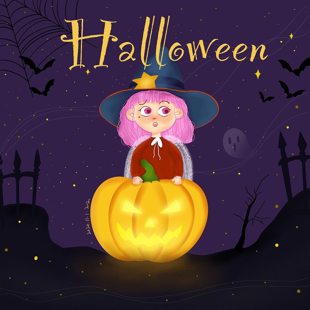 万圣节🎃插画（图ZMjMwNjA0NTcy） - 概念设定 - 站酷设计师涂涂y原创素材 - 站酷ZCOOL