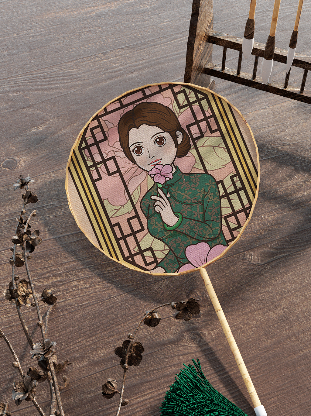 【国潮插画】母亲节 原创国潮风旗袍人物 