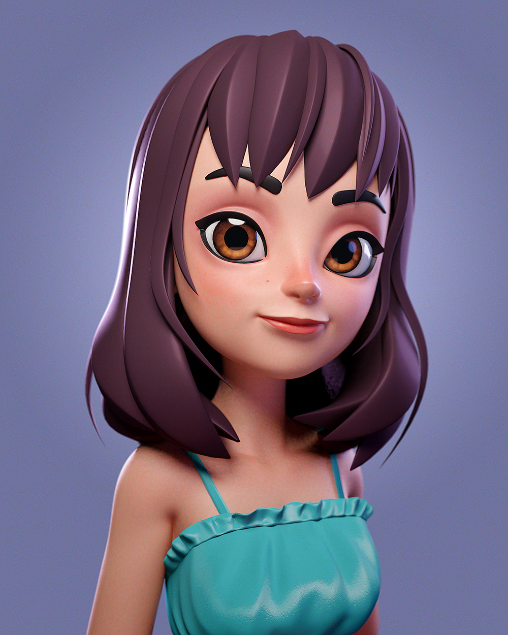 3D头像练习（图ZMjYxMzM5Mjk2） - 人物/生物 - 站酷设计师小马horse原创素材 - 站酷ZCOOL