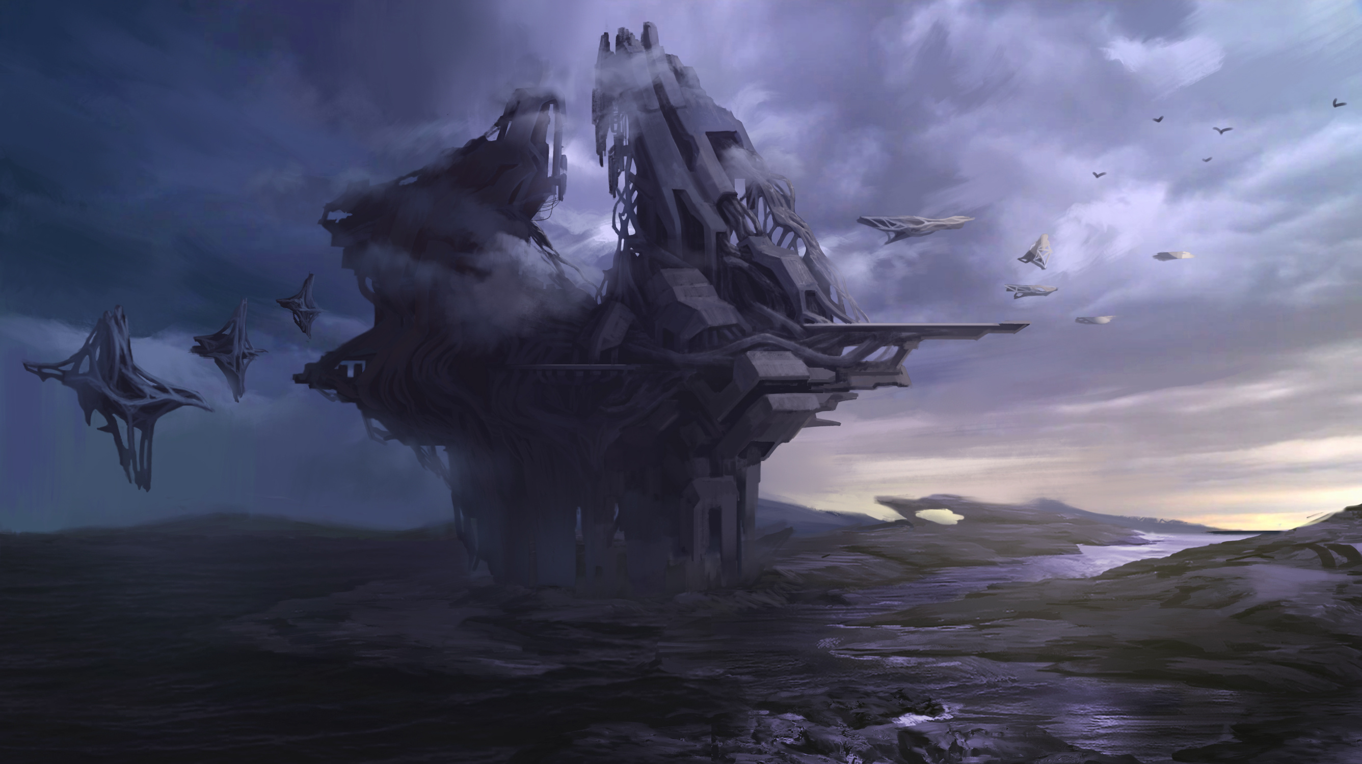 科幻场景|插画|游戏原画|kunox90 - 原创作品 - 站酷 (zcool)