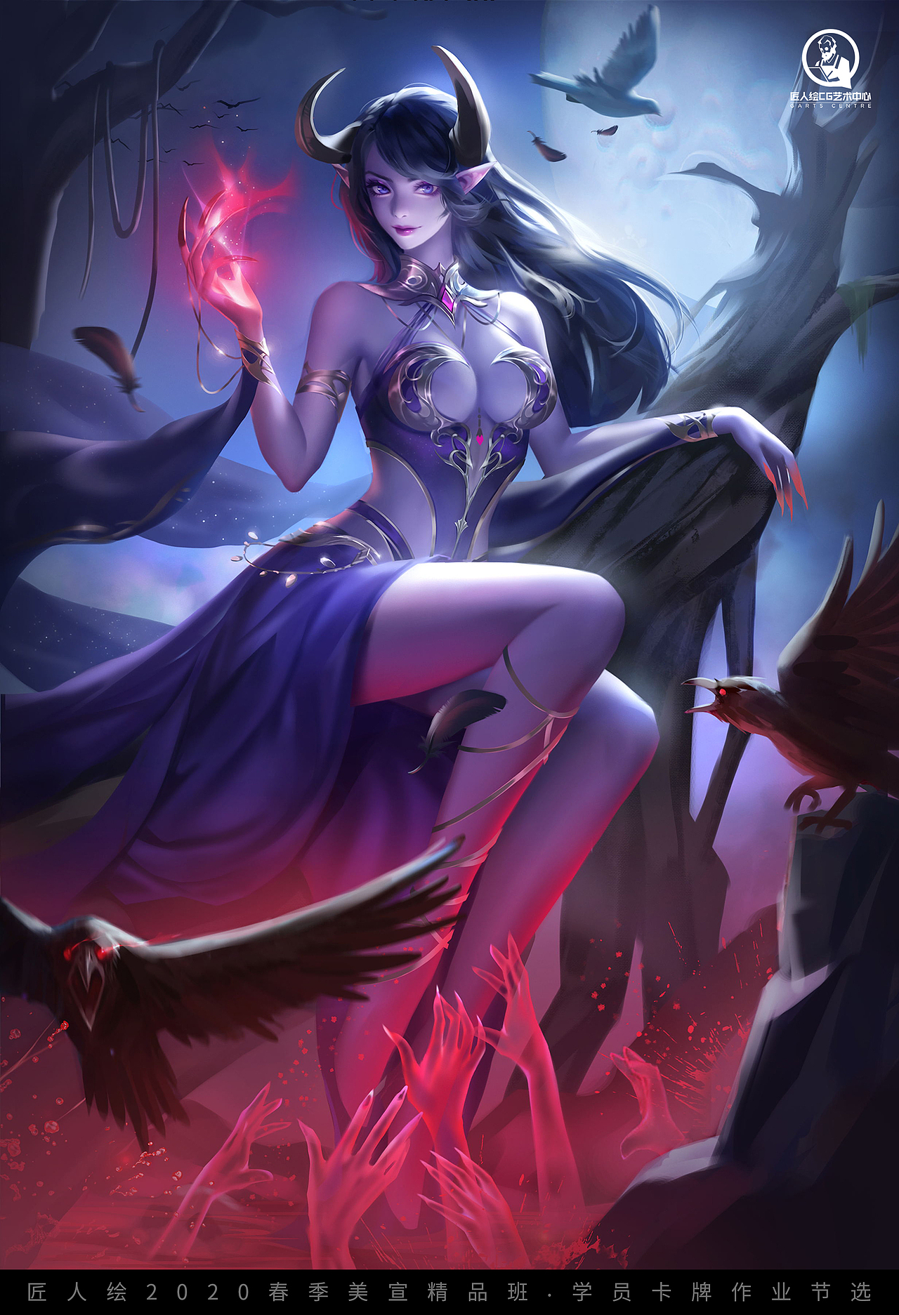 匠人绘20春游戏原画美宣班学生卡牌作业节选二