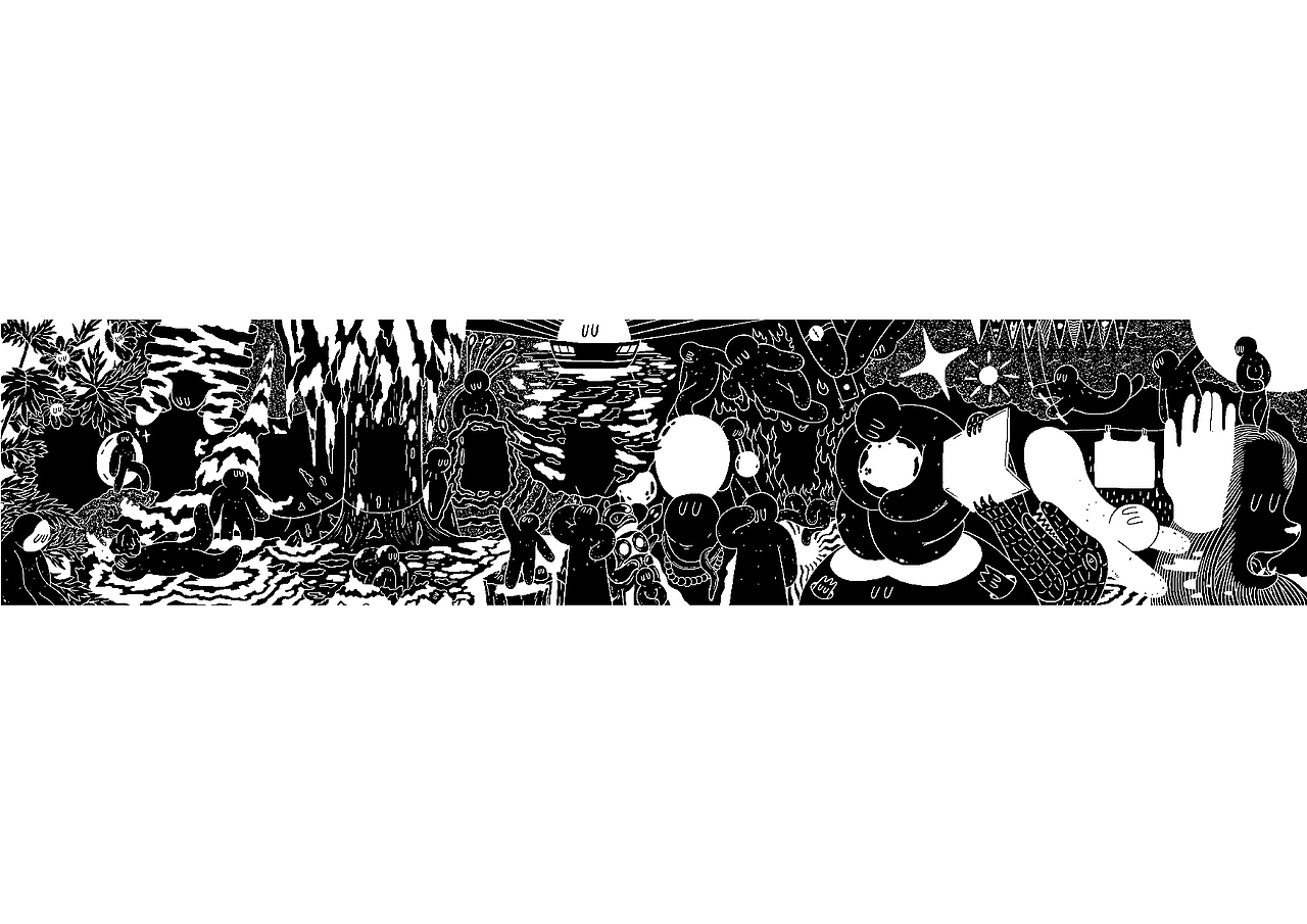 版画与小黑泥的神奇世界 | 印物所 X 冀皓天（图ZMTMyOTQ4MDMy） - 艺术插画 - 站酷设计师吉好甜原创素材 - 站酷ZCOOL