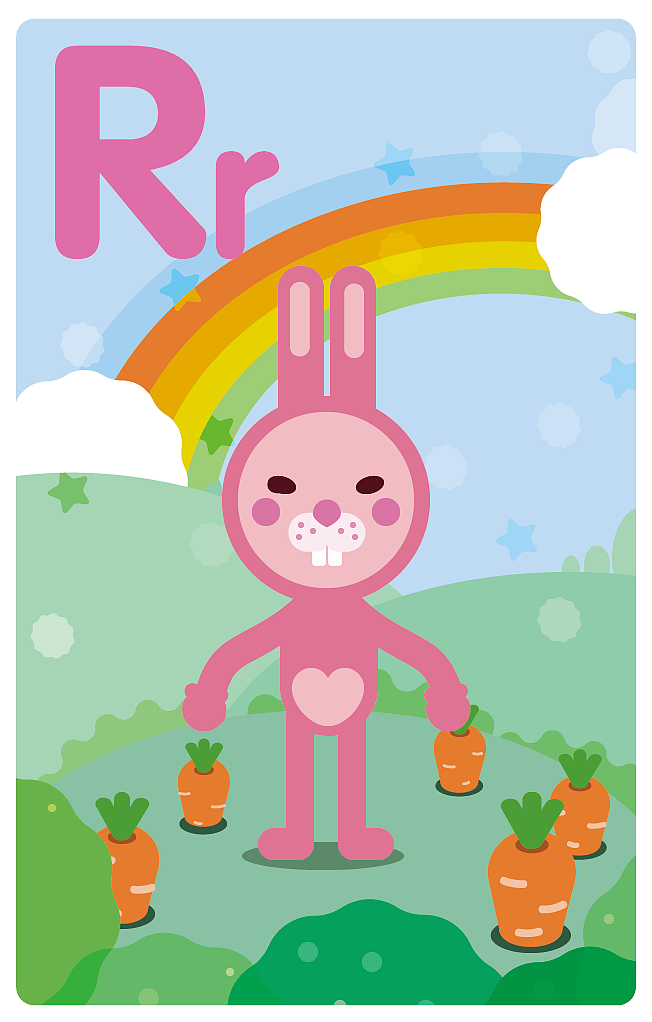 幼儿英语教学字母手卡（图ZMTk3MDIwMzA4） - APP界面 - 站酷设计师小二晶原创素材 - 站酷ZCOOL