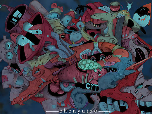 奇奇怪怪（个人主页-ZNTU3MTExNDQ=） - 创作习作 - 站酷设计师不打码的牛马原创素材 - 站酷ZCOOL