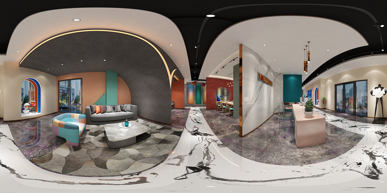 艺术涂料安徽展厅设计