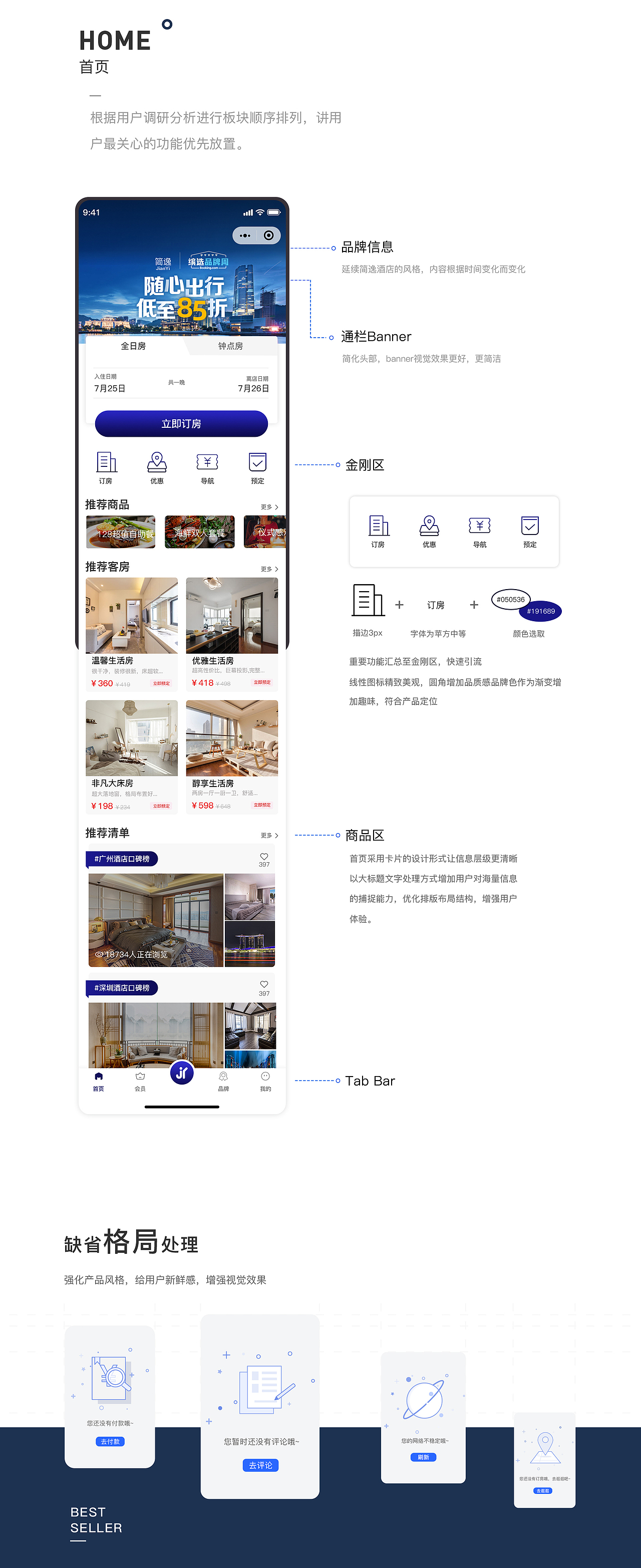 简逸酒店小程序（图ZMjE5NzUzMTcy） - APP界面 - 站酷设计师Eiffor原创素材 - 站酷ZCOOL
