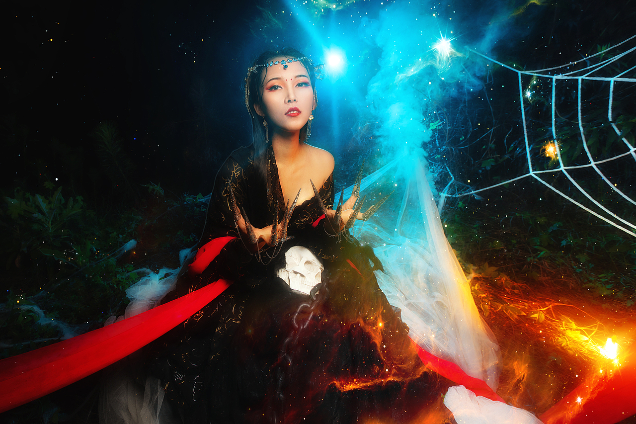 月光宝盒蜘蛛精十三娘|摄影|人像摄影|雾妖王是污妖王_原创作品-站酷