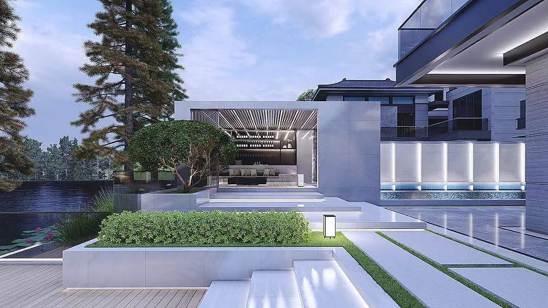 现代自然风庭院