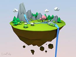 lowpoly island
