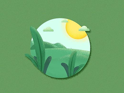 噪点肌理插画练习