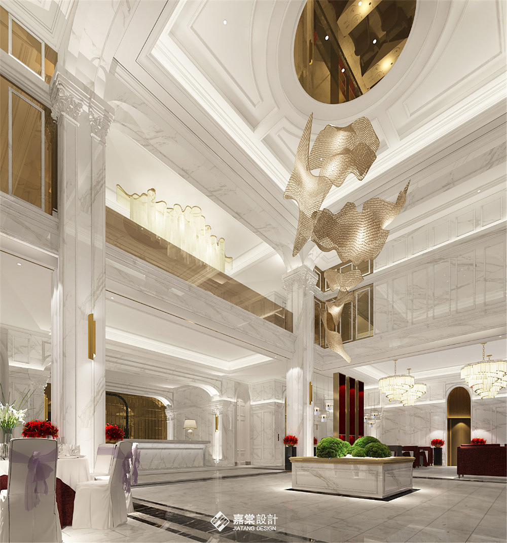 濮阳宴会酒店装修设计方案&郑州婚宴酒店装修设计