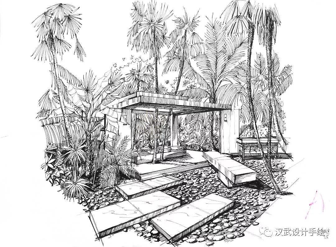 环艺手绘静态写生优秀作品分享